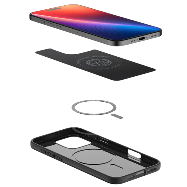 Husă pentru smartphone iPhone 16 Pro Max MagSafe Back / TPU / Black photo 3