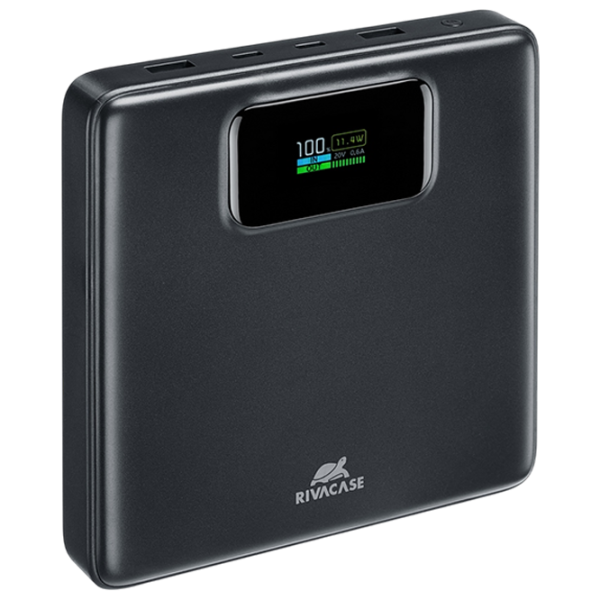 Power Bank RivaCase VA1091 25800 mAh / 100 W / Black photo 1