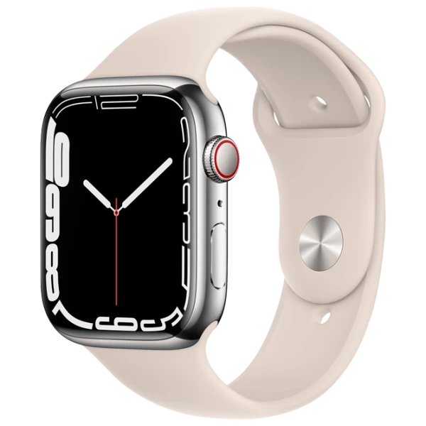 Apple Watch Series 7 45 mm Silver/ Starlight Sport Band photo 1
