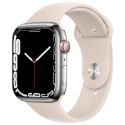 photo Apple Watch Series 7 45 mm Silver/ Starlight Sport Band