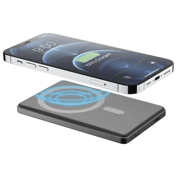 Power Bank Cellularline Mag Lite 5000 5000 mAh / 7.5 W / Gray photo 3