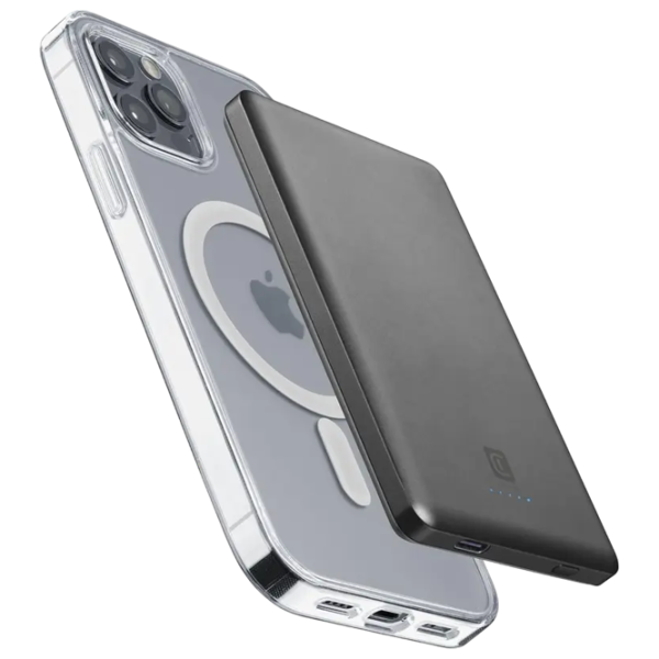 Power Bank Cellularline Mag Lite 5000 5000 mAh / 7.5 W / Gray photo 4