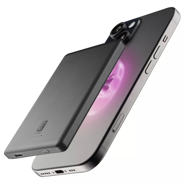 Power Bank Cellularline Mag Lite 5000 5000 mAh / 7.5 W / Gray photo 7