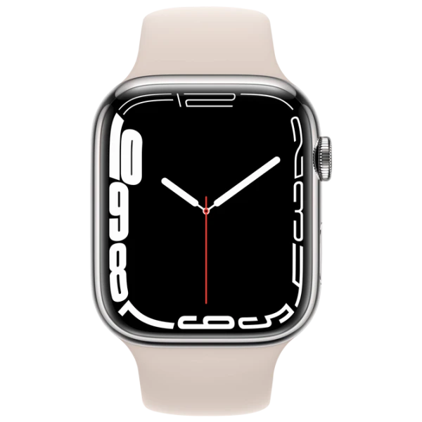 Apple Watch Series 7 45 mm Silver/ Starlight Sport Band photo 2