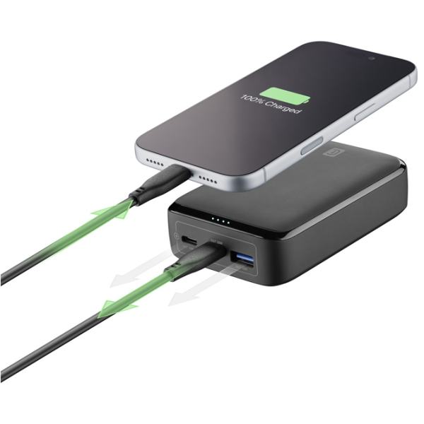 Power Bank Cellularline Essence Promo 10000 mAh / 20 W / Black photo 2