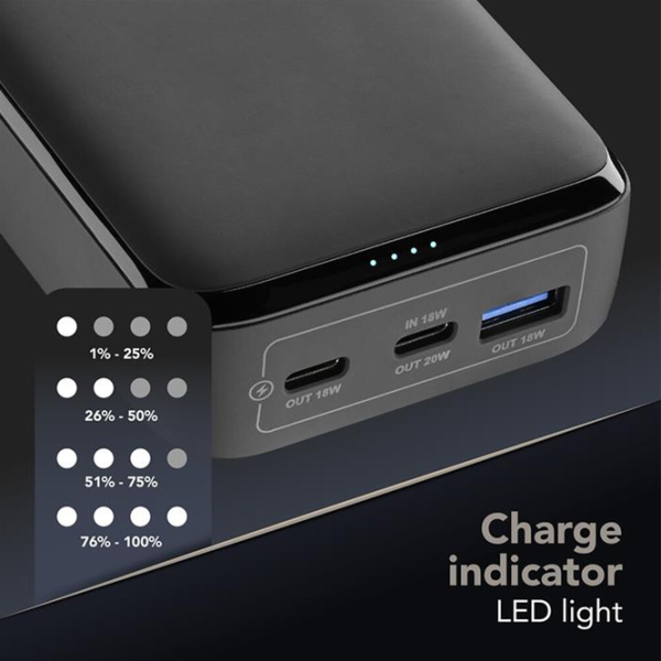 Power Bank Cellularline Essence Promo 10000 mAh / 20 W / Black photo 4
