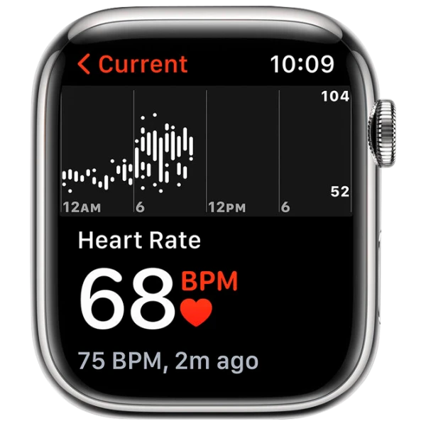 Apple Watch Series 7 45 mm Silver/ Starlight Sport Band photo 4