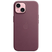 photo Husă pentru smartphone iPhone 15 MagSafe Back / Poliester / Mulberry