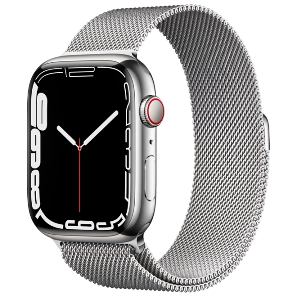 Apple Watch Series 7 45 mm Silver/ Silver Milanese Loop photo 1