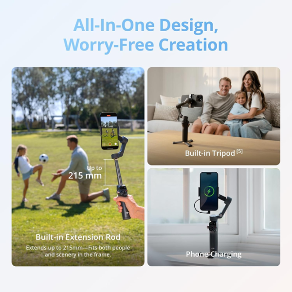 Stabilizator DJI Osmo Mobile 8 Standard Combo Black photo 5