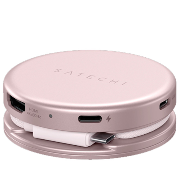 Multiport Adapter Satechi OntheGo 5-in-1 USB Type-C / Blush photo 3