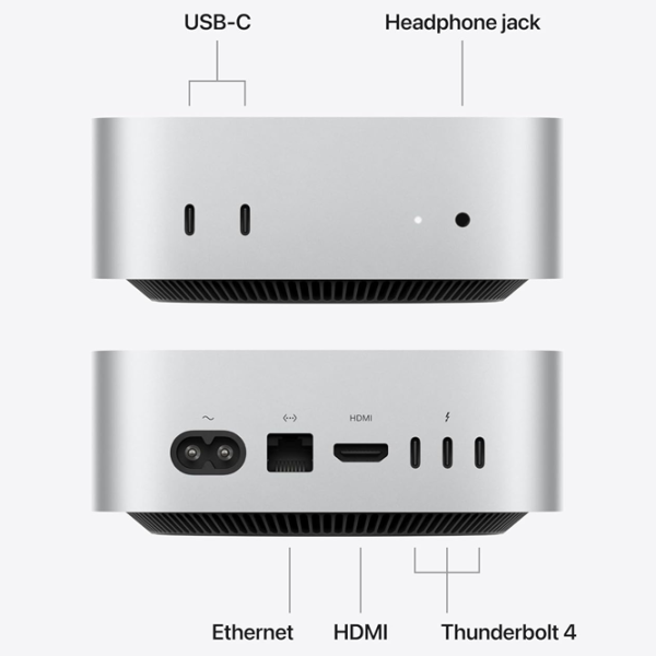 Apple Mac Mini 2026 M6 24 ГБ 512 ГБ Серебряный photo 8