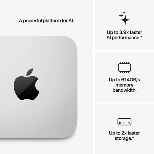 Apple Mac Studio 2026 M5 Ultra 96 GB 1 TB Silver photo 3