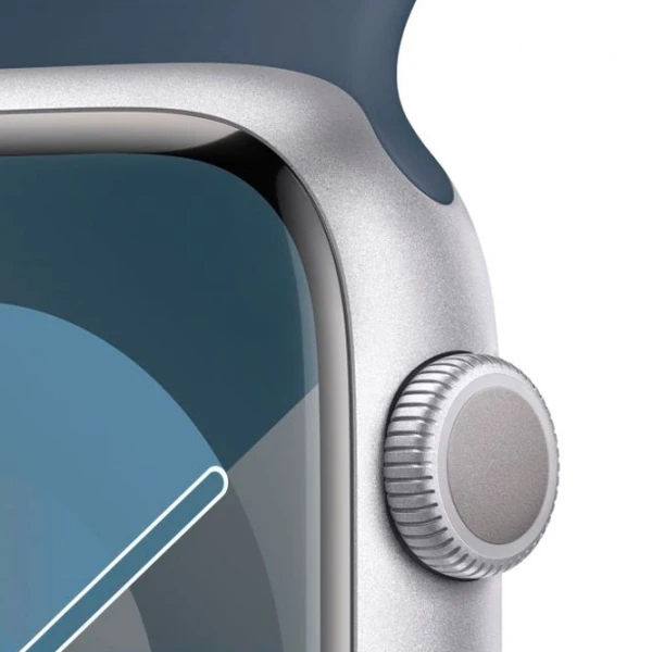 Apple Watch Series 9 45 мм Серебристый/ Storm Blue photo 5