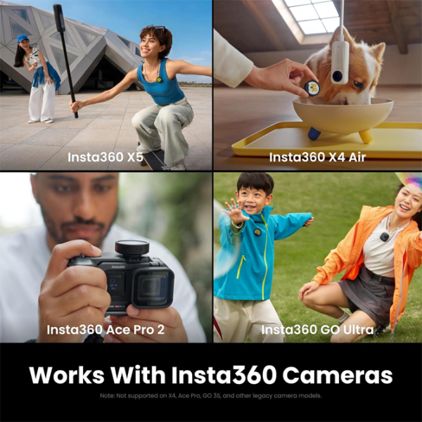 Microfon Insta360 Mic Pro (1 TX + 1 RX) Black photo 5