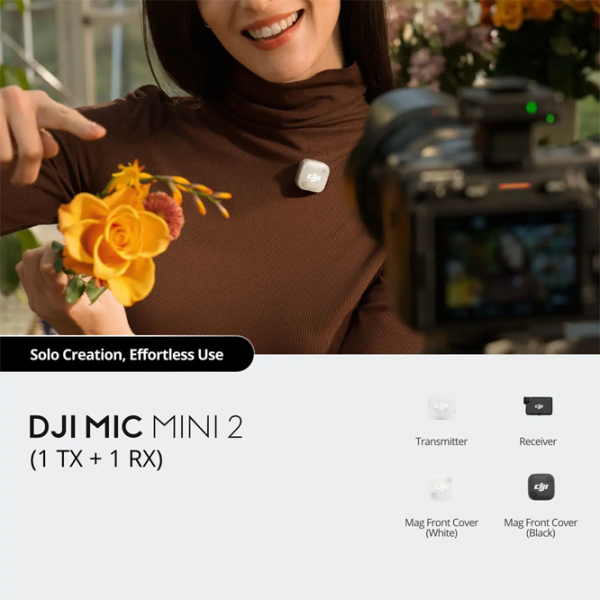 Microfon DJI Mic Mini 2 (1TX + 1RX) Black photo 7