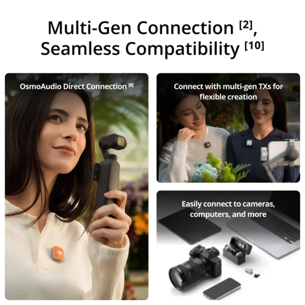 Microfon DJI Mic Mini 2 (1TX + 1RX) Black photo 9