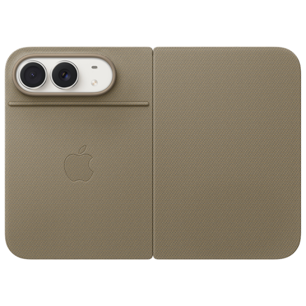 Husă pentru smartphone iPhone DUO Book Cover / Țesătură / Taupe photo 1