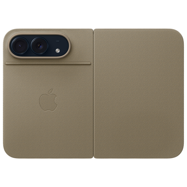 Husă pentru smartphone iPhone DUO Book Cover / Țesătură / Taupe photo 2