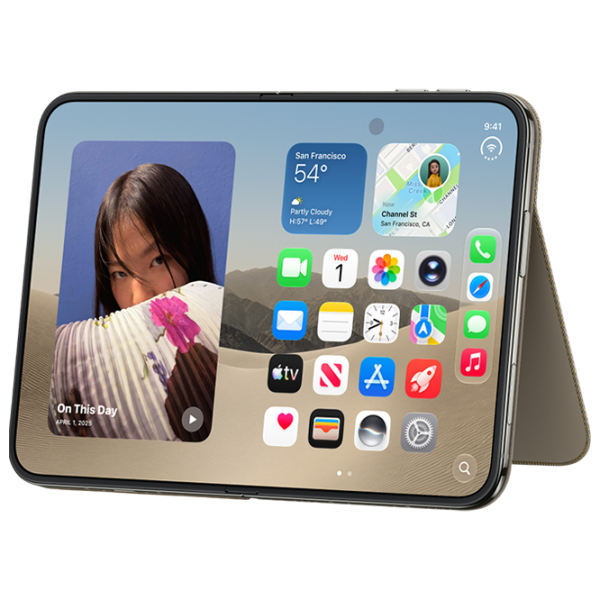 Husă pentru smartphone iPhone DUO Book Cover / Țesătură / Taupe photo 5