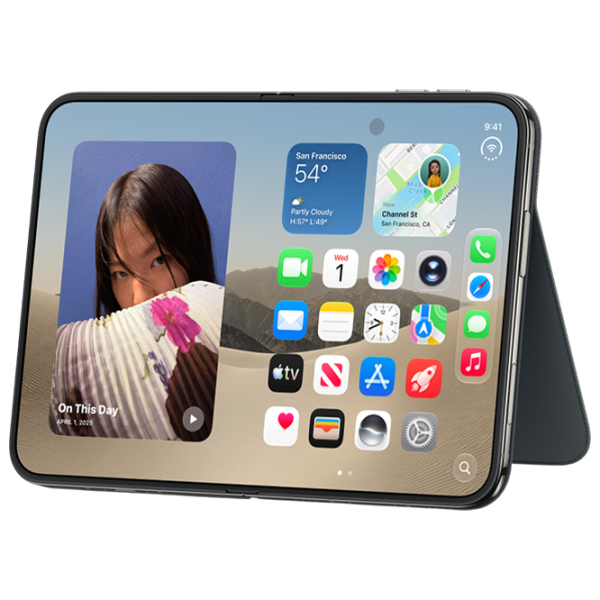Husă pentru smartphone iPhone DUO Book Cover / Țesătură / Blue photo 4