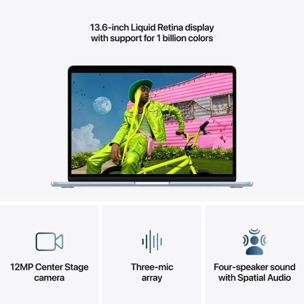 Apple MacBook Air 13.6 2026 14" M5 16 GB 512 GB Sky Blue photo 7