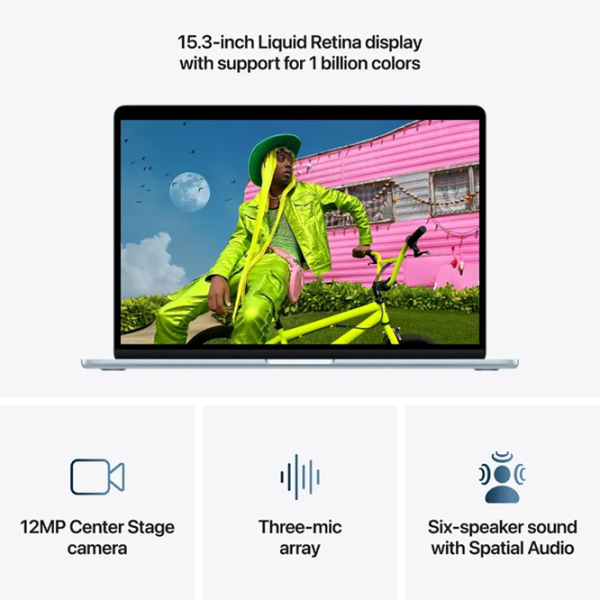 Apple MacBook Air 15 2026 15" M5 16 GB 512 GB Sky Blue photo 7