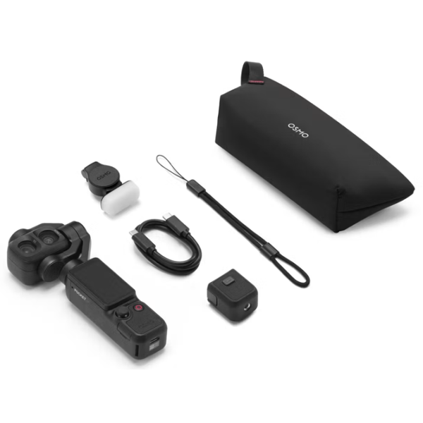 Cameră action DJI Osmo Pocket 4P Standard Combo 37 MP Black photo 4