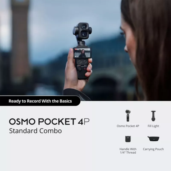 Cameră action DJI Osmo Pocket 4P Standard Combo 37 MP Black photo 12