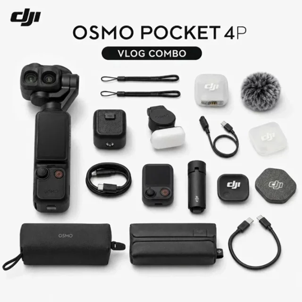 Cameră action DJI Osmo Pocket 4P Vlog Combo Classic 37 MP Black photo 8