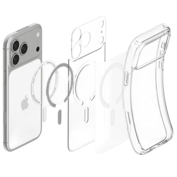 Husă pentru smartphone iPhone 18 Pro Max MagSafe Back / TPU / White photo 6