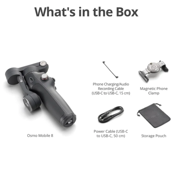 Stabilizator DJI Osmo Mobile 8 Standard Combo Black photo 8