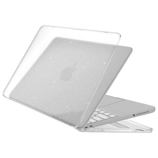 Husă pentru laptop Tech-Protect Smartshell 13" / Plastic / Glitter Clear photo 1