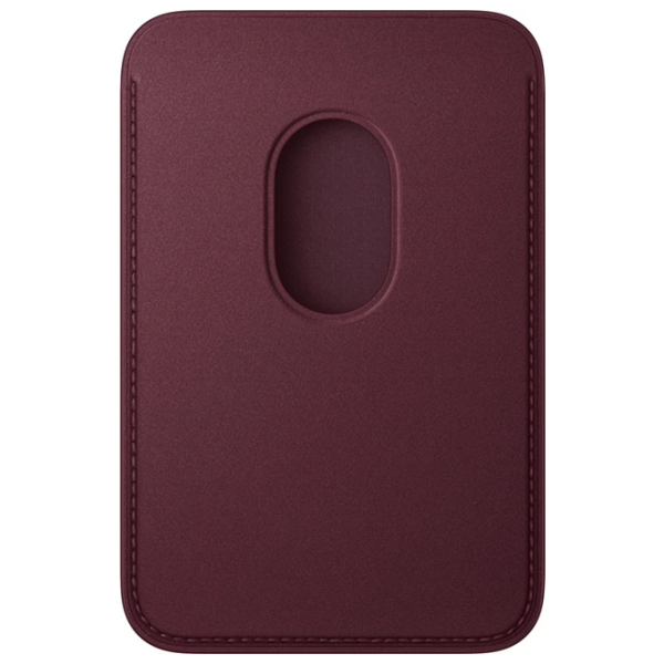 Husă Portmoneu iPhone 18 Pro Max MagSafe / Piele ecologică / Burgundy photo 4