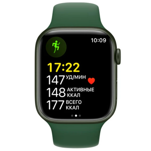 Apple Watch Series 7 41 мм Зелёный/ Зелёный photo 3