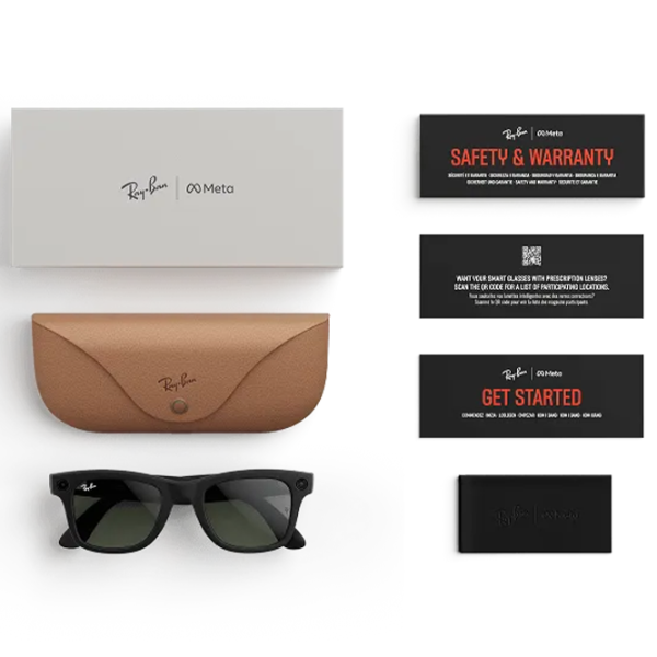 Ochelari smart Ray-Ban Meta Wayfarer Black Fără fir / Green photo 6