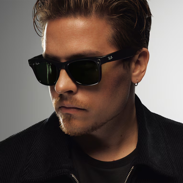 Ochelari smart Ray-Ban Meta Wayfarer Black Fără fir / Dark green photo 2