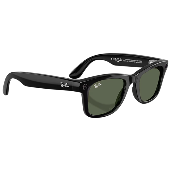 Ochelari smart Ray-Ban Meta Wayfarer Black Fără fir / Dark green photo 4