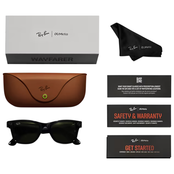 Смарт очки Ray-Ban Meta Wayfarer Черный Беспроводные / Зеленый photo 6
