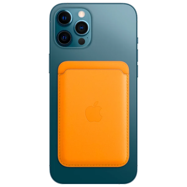 Husă Portmoneu iPhone 12 - 14 All MagSafe Back/ Piele/ Brown photo 1