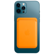 photo Husă Portmoneu iPhone 12 - 14 All MagSafe Back/ Piele/ Brown