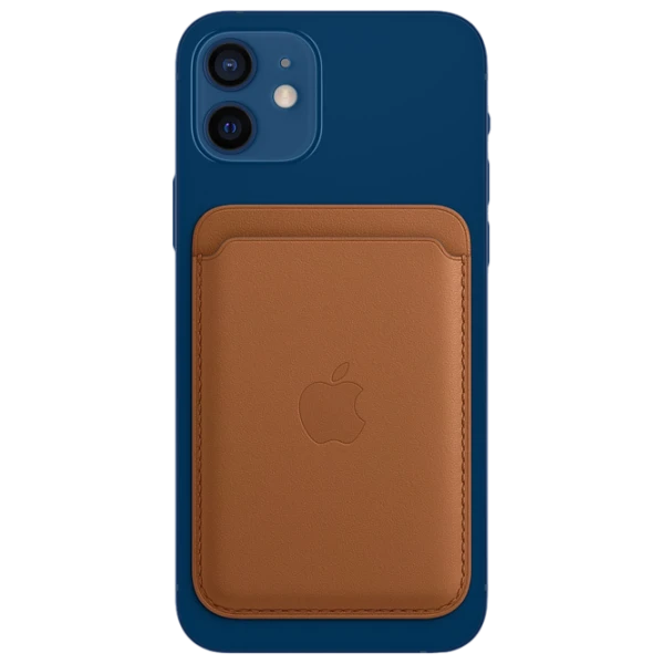 Husă Portmoneu iPhone 12 - 14 All MagSafe Back/ Piele/ Brown photo 1