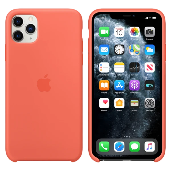 Husă pentru smartphone iPhone 11 Pro Max Back/ TPU/ Orange photo 3