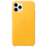 photo Husă pentru smartphone iPhone 11 Pro Back/ Piele/ Yellow