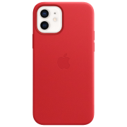photo Husă pentru smartphone iPhone 12/ 12 Pro MagSafe Back/ Piele/ Red