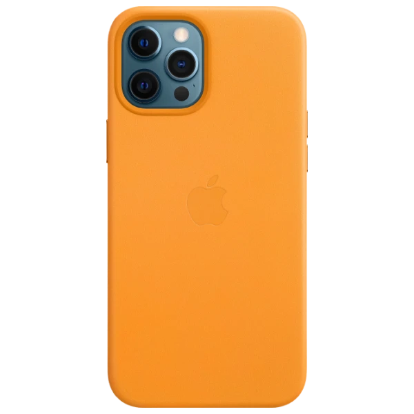Husă pentru smartphone iPhone 12 Pro Max MagSafe Back/ Piele/ Yellow photo 1
