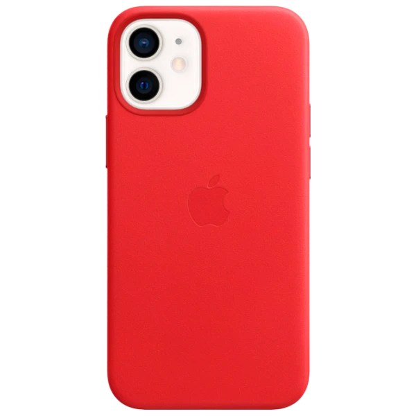 Husă pentru smartphone iPhone 12 mini MagSafe Back/ Piele/ Red photo 1
