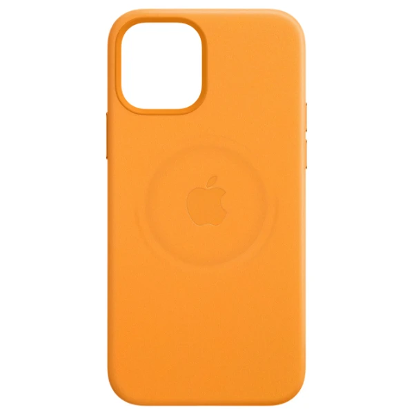 Husă pentru smartphone iPhone 12 mini MagSafe Back/ Piele/ Yellow photo 2