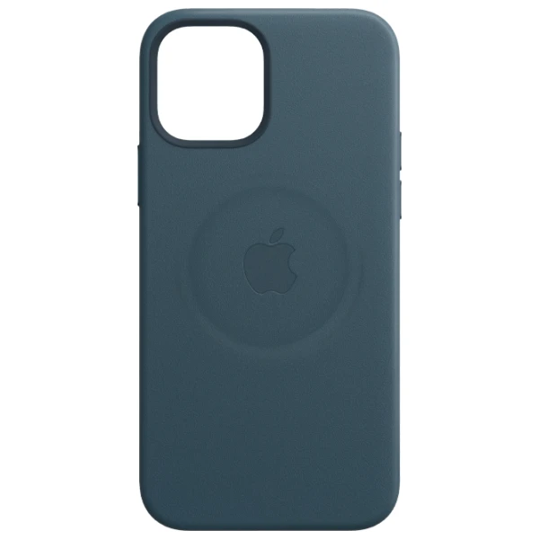 Husă pentru smartphone iPhone 12 mini MagSafe Back/ Piele/ Blue photo 2