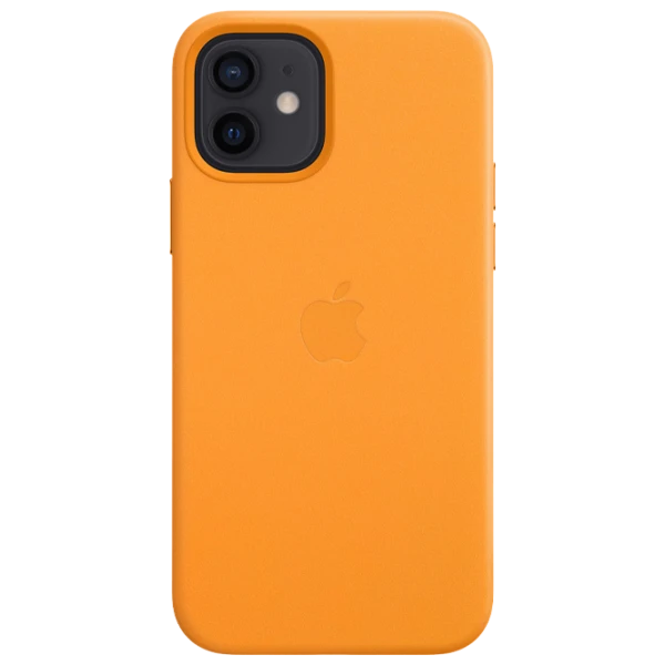 Husă pentru smartphone iPhone 12/ 12 Pro MagSafe Back/ Piele/ Yellow photo 1